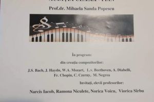 Luni, recital de pian şi vioară la Târgu-Jiu