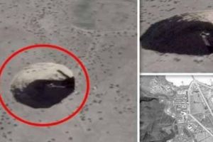 Ce se întâmplă în Zona 51? A părut un crater misterios lângă o bază extrem de secretă. VIDEO în articol