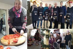 „Gătim pentru oamenii străzii”: Prefectul judeţului, la tăiat ceapă!