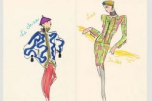 Paris: Desenele creatorului de moda Yves Saint Laurent vor fi scoase la licitatie