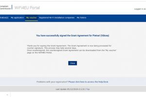 Comuna Pietrari se află pe lista localităţilor câştigătoare ale primului apel de proiecte din Programul intitulat WiFi4EU