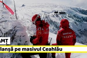 Neamţ: Avalanşă pe masivul Ceahlău