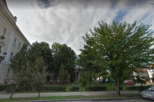 Micul parc de la intrarea în Curtea de Apel Alba Iulia va fi transformat în parcare, la cererea angajaţilor instituţiei