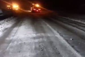 35 de utilaje au deszăpezit drumurile naţionale din Gorj