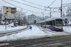 Timişoara sub nămeţi, STPT are doar 2 pluguri pe tramvaie. Bitea: „Oamenii se pot baza pe noi”