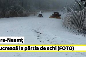 Piatra-Neamţ: Primăria este pregătită să deschidă pârtia de schi (FOTO)