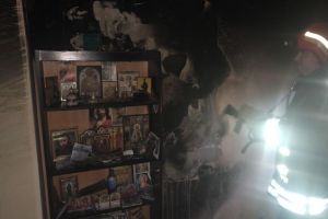 Incendiu la un apartament de pe strada Jepilor