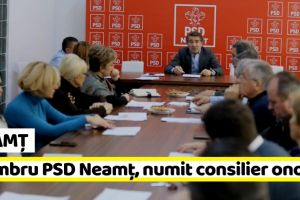 Neamţ: Membru PSD Neamţ, consilier onorific al premierului Dăncilă