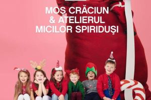 Moş Crăciun, în vizită la mall-ul din Târgu-Jiu