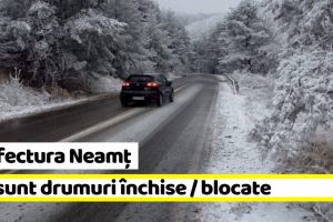 Prefectura Neamţ: Nu sunt drumuri închise / blocate în această dimineaţă (18 decembrie)