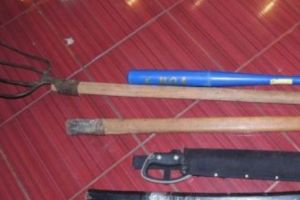 Dolj: 13 bărbaţi, reţinuţi după un scandal în care s-au folosit FURCI şi SĂBII