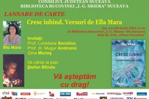 Lansarea cărţii „Cresc iubind. Transformare prin iubire”, de Ella Mara