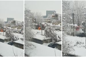 Incendiu la un adăpost improvizat de oamenii străzii pe strada Aristide Demetriade din Timişoara