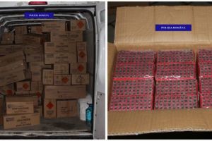 Aproape 1 milion de petarde şi artificii au fost confiscate de poliţiştii bihoreni de la un timişorean