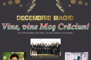 Spectacol extraordinar în Scuarul Mircea cel Bătrân: ”Vine, vine Moş Crăciun!”