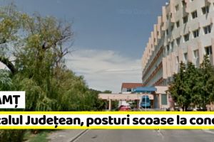 Neamţ: 6 posturi scoase la concurs de Spitalul Judeţean