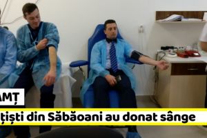 Neamţ: Poliţişti din Săbăoani au donat sânge pentru cei care au nevoie urgentă de transfuzii