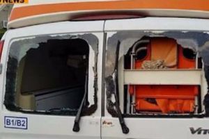 O AMBUNLANŢĂ a fost ATACATĂ în timpul unei MISIUNI - FOTO