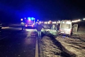 Accident în lanţ pe Autostrada A3 Bucureşti-Ploieşti din cauza poleiului