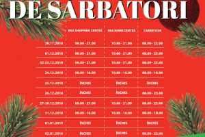 ERA Park Oradea vă urează sărbători fericite. Vezi aici programul centrului comercial!