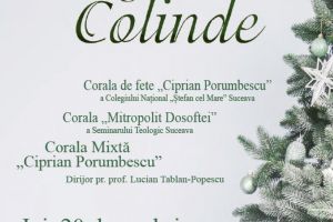 ”Regal de Colinde”, joi, la Casa de Cultură Suceava