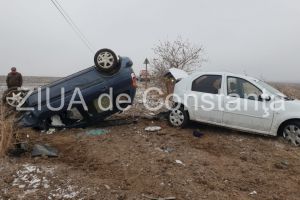 Oficial de la IPJ Constanta. Cum s-a petrecut accidentul dintre Tortomanu si Silistea. Cinci persoane au fost ranite