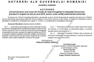 Bani de la Guvern pentru judetele Constanta si Tulcea. A doua alocare de fonduri din aceasta luna pentru unele localitati dobrogene