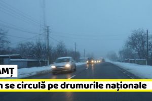 Neamţ: Ceaţă şi temperaturi negative în Moldova. Cum se circulă pe drumurile naţionale