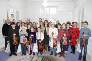 Un colind special la Primăria Râmnicului