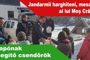 Jandarmii harghiteni, mesageri ai lui Moş Crăciun