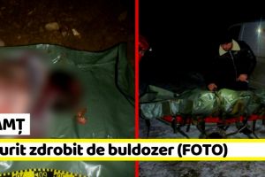 Neamţ: A murit zdrobit de buldozer (FOTO)