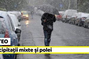 METEO: Informare meteo de precipitaţii mixte şi polei
