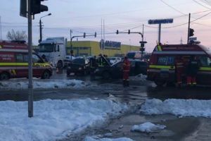 Trei persoane la spital un urma unui accident petrecut în Calea Șagului din Timişoara
