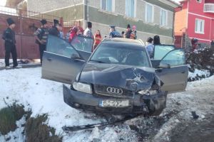 FOTO Accident cu cinci victime la Merghindeal. Trafic blocat