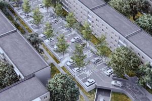 Robu ne arată cum vor fi parcările etajate între blocuri. Promite trei în 2019