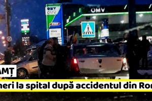 Neamţ: Trei tineri au ajuns la spital după accidentul de astăzi