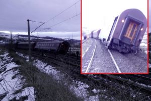 Două trenuri deraiate în aceeaşi zi: trenul de călători Bucureşti-Arad şi unul de marfă (FOTO)