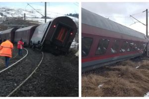 FOTO Două trenuri au deraiat în judeţul Hunedoara – În unul erau 140 de pasageri