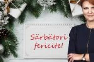 Deputat Lia Olguţa Vasilescu, preşedinte PSD Craiova: Sărbători Fericite!