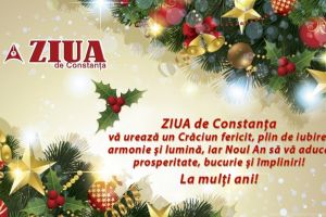 ZIUA de Constanta va ureaza un Craciun fericit, plin de iubire, armonie si lumina, iar Noul An sa va aduca prosperitate, bucurie si impliniri! La multi ani!