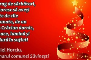 Neamţ: Daniel Horciu: „În prag de sărbători, vă doresc să aveţi parte…”