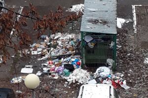 FOTO. Mormane de gunoi în municipiul Satu Mare, la un pas de centrul oraşului. În Ajunul Crăciunului!