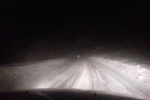 Drumul spre Rânca, închis din cauza viscolului