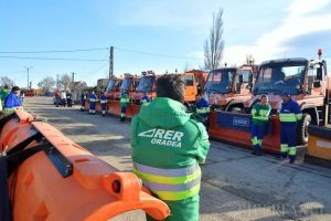RER, în „gardă”: 850 tone de antiderapant folosite în Oradea, în zilele cu zăpadă