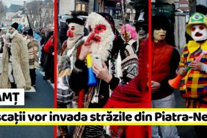 Neamţ: Străzile din Piatra-Neamţ vor fi invadate de mascaţi, vineri, 28 decembrie
