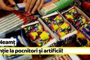 IPJ Neamţ: Atenţie la pocnitori şi artificii!