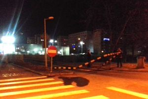VIDEO FOTO – Intrare blocată la Kaufland. A căzut un limitator de înălţime