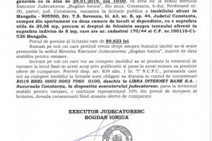 Licitatie publica organizata de B.E.J. 