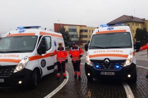 FOTO Ambulanţe noi de la SAJ Sibiu pentru municipiul Mediaş