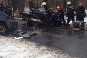 VIDEO: Filmuleţe dramatice cu accidentul din Pădurea Mociar